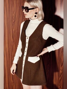 NWOT The Hippie Shake Mod A-Line Pinafore Dress Sz 12